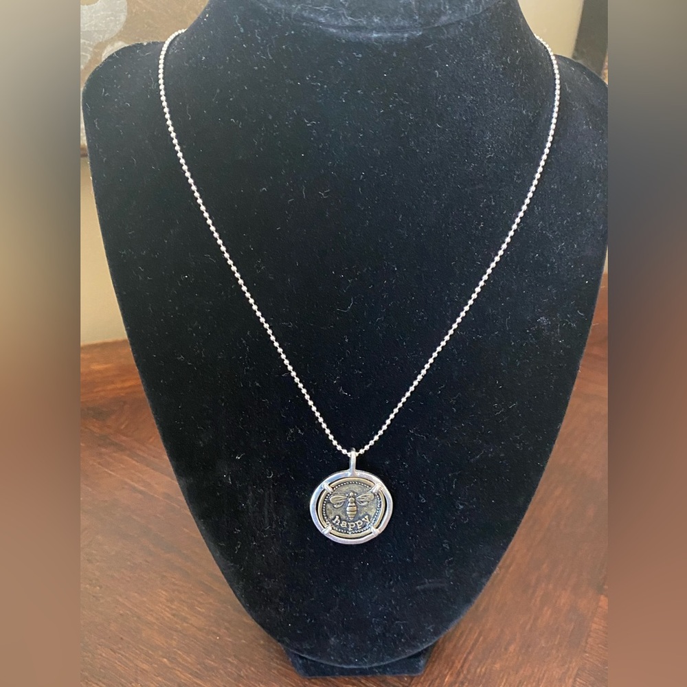 Bee “happy” necklace